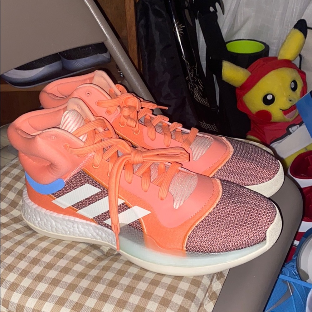 adidas Men's Orange and Pink Sneakers